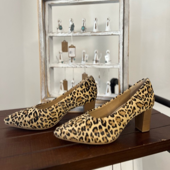 New🐆LEOPARD print Genuine Cowhide & Leather Rope High Heal TREND 2025 Summer - Picture 4 of 12